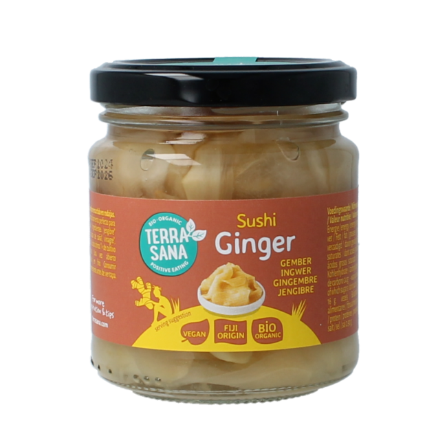TerraSana Gingembre pour sushi bio 190 g