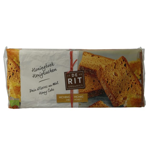 De Rit Organic Wholemeal Honey Cake 500 Gram