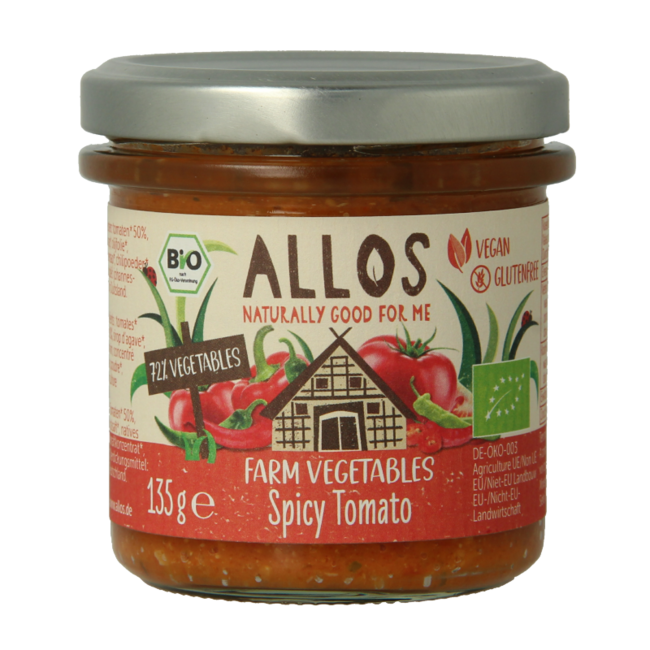 Allos Farm Vegetables tomate picante bio 135 g