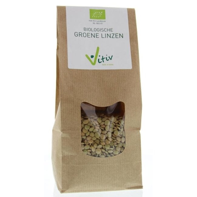 Organic Green Lentils 500g