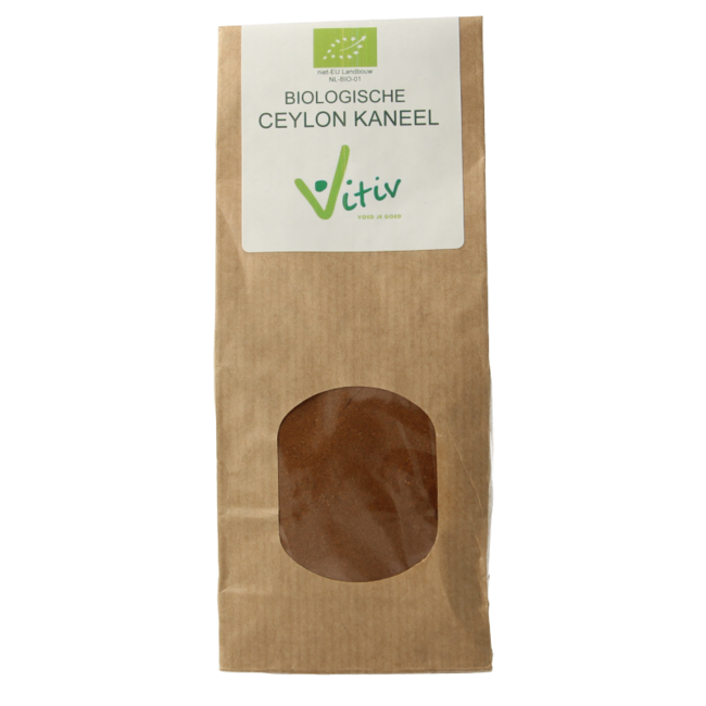 Vitiv Ceylon kaneel poeder bio 100 Gram