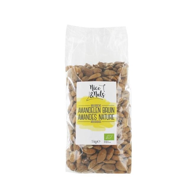 Organic Brown Almonds 1 Kilogram