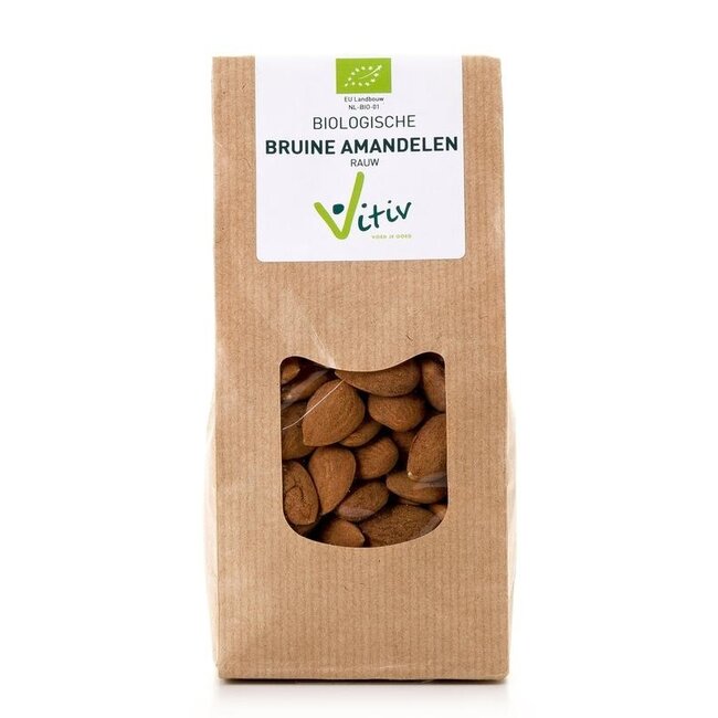 Amandelen met vlies bio 1 Kilogram