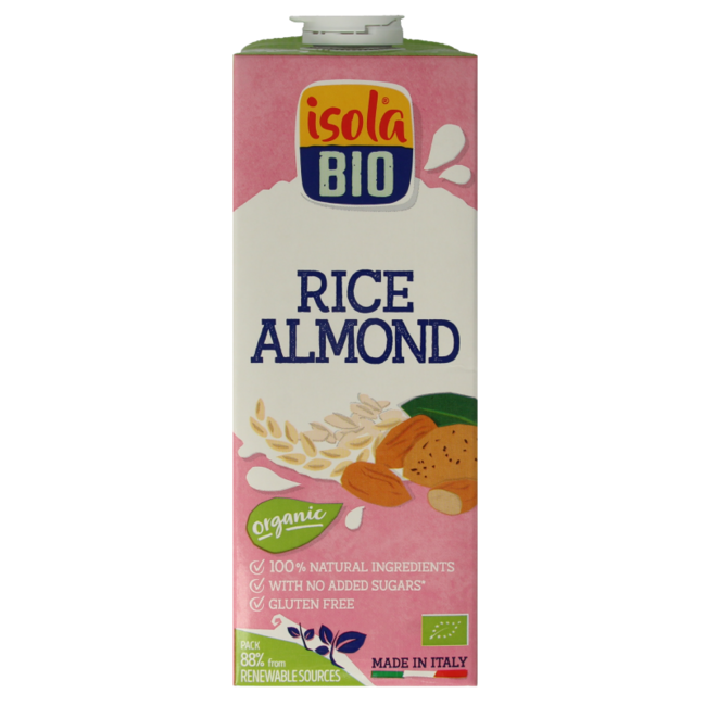 Isola Bio Organic Almond Rice Drink 1 Litre