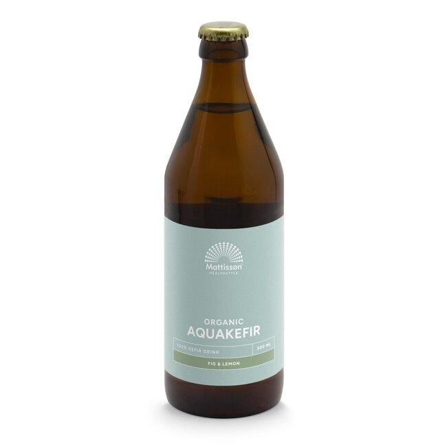 Mattisson Aquakefir figa i limonka kefir wodny bio 500 Mililitrów