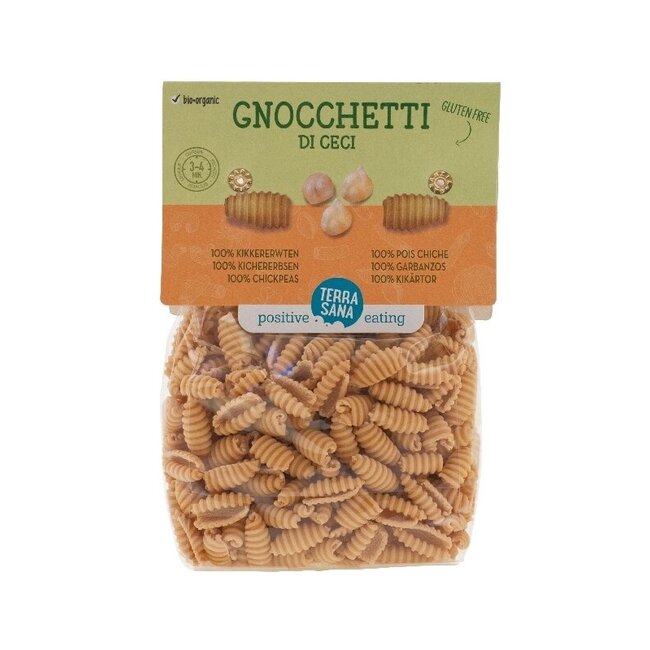 TerraSana Gnocchetti di ceci 100% mąka z ciecierzycy bio 250 Gram