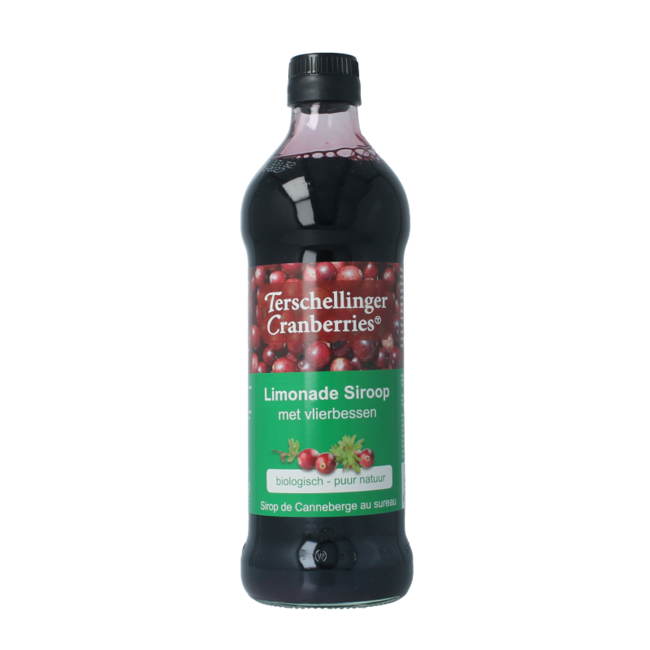 Sirop de canneberge et de sureau bio Terschellinger 500 Millilitres