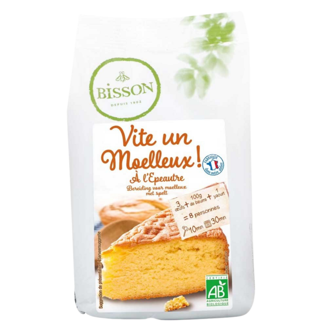 Préparation pour gâteau à l'épeautre bio Bisson 300 g