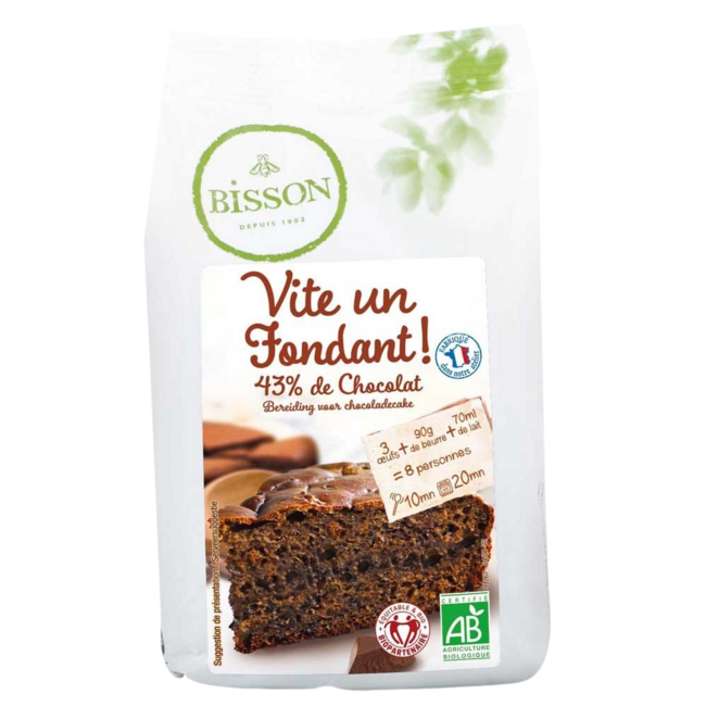 Bisson Préparation pour gâteau au chocolat bio 300 g