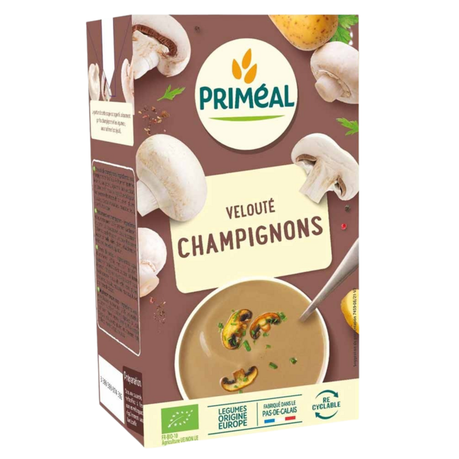 Primeal Organic Creamy Mushroom Velouté Soup 1 Litre