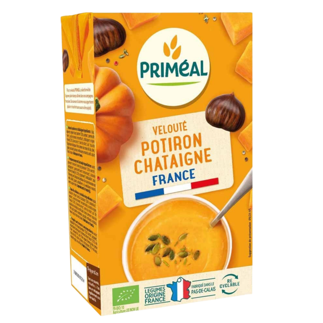 Primeal Organic Pumpkin and Chestnut Velouté Soup 1 Litre