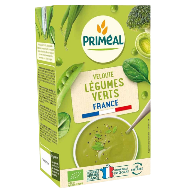 Primeal Organic Green Vegetable Veloute Soup 1 Litre