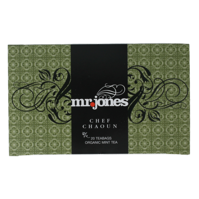 Mr. Jones Chef chaoun munt thee bio 20 Zakjes