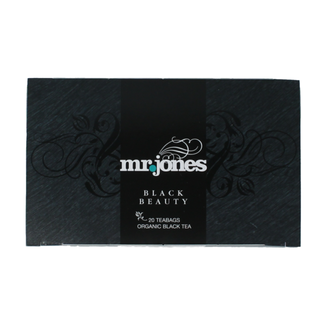 Mr. Jones Black beauty zwarte thee bio 20 Zakjes