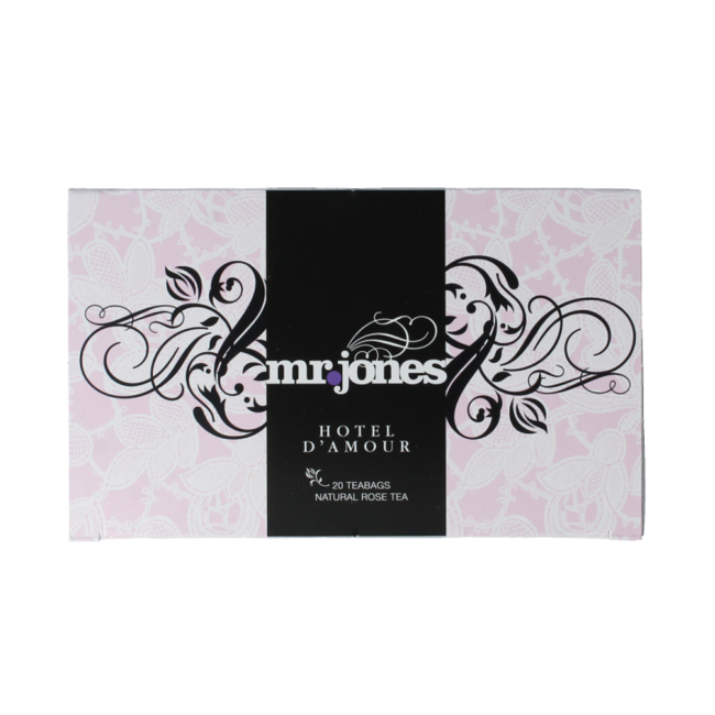 Tè biologico alle rose Mr. Jones Hotel d'Amour, 20 bustine