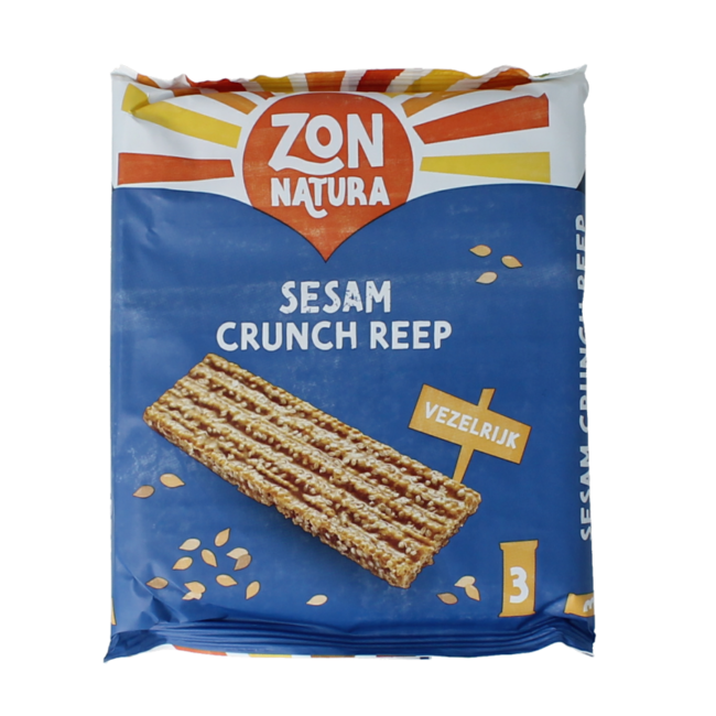 Sesam crunch reep 50 gram 3 Stuks