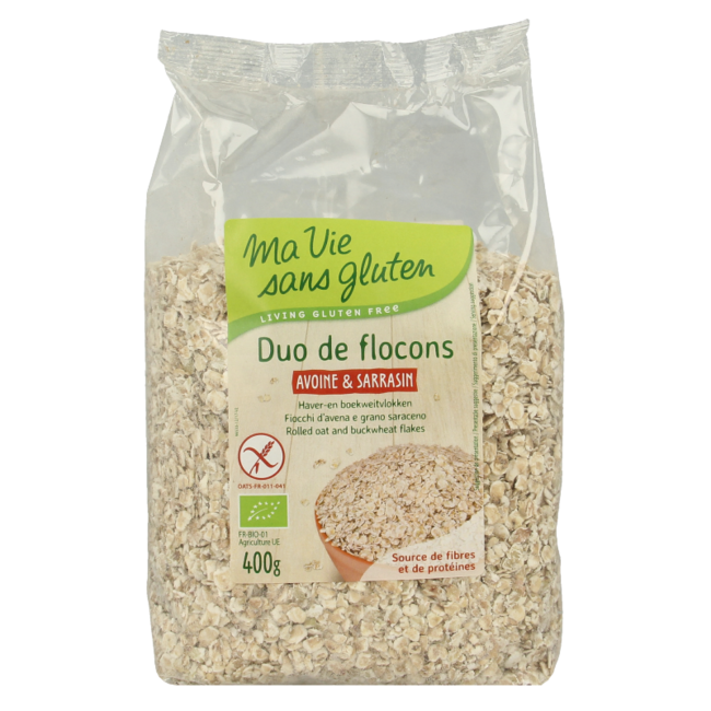 Ma Vie Sans Flocons d'avoine et de sarrasin sans gluten bio 400 g