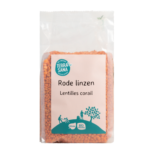 Lentejas rojas bio 500 g