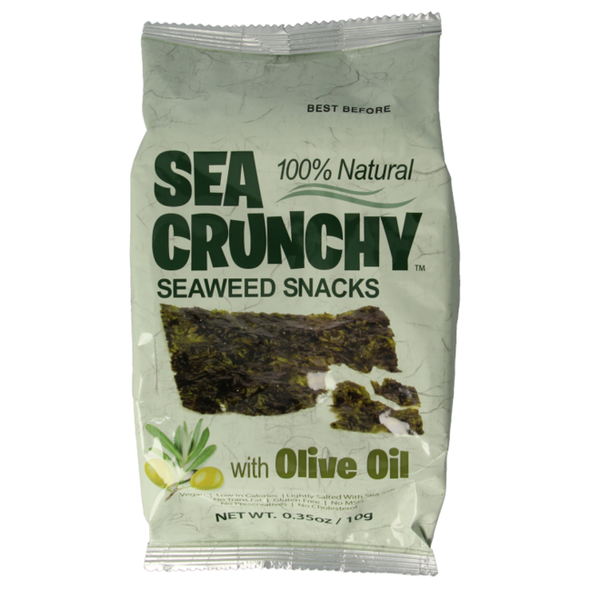 Nori-Algen-Snack mit Olivenöl, 10 Gramm