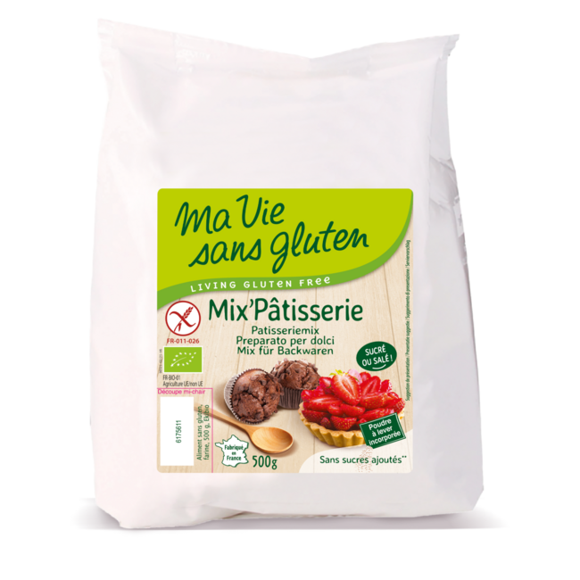 Ma Vie Sans Mieszanka cukiernicza do wypieków bezglutenowa bio 500 gramów