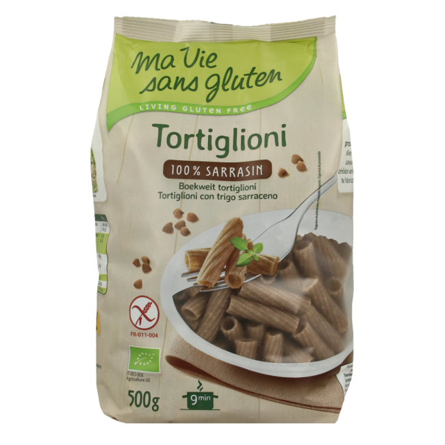 Tortiglioni pasta van boekweit glutenvrij bio 500 Gram