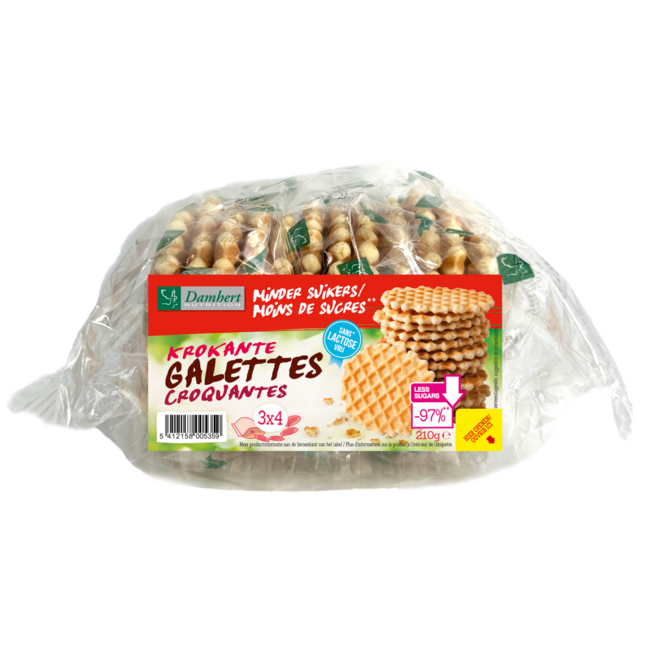 Chrupiące galetki bez laktozy 210 gramów