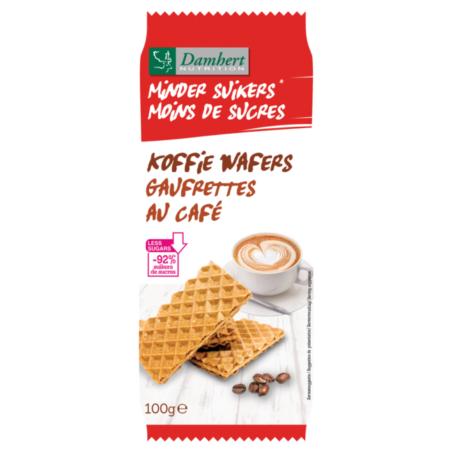 Obleas de café bajas en carbohidratos Damhert 100 g