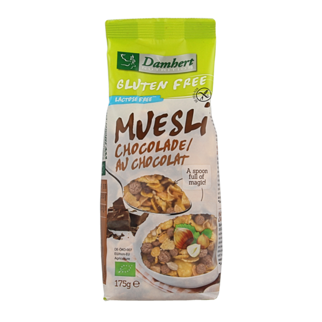 Damhert Musli czekoladowe bezglutenowe bio 175 Gramów