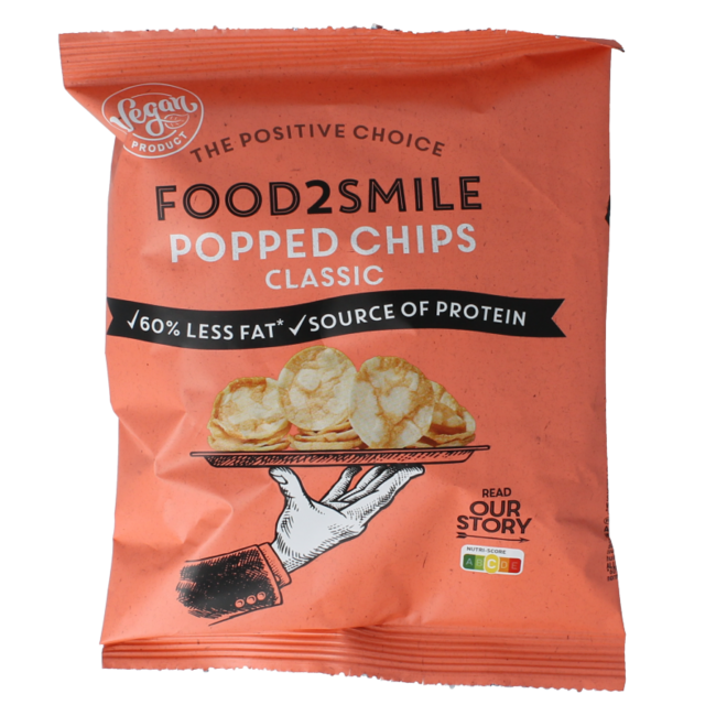 Food2Smile Popped chips classic 25 gramów