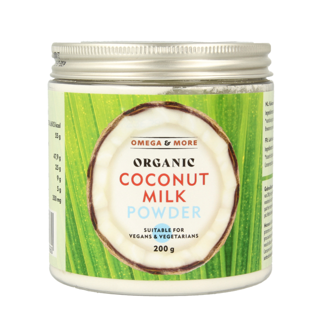Omega & More Latte di Cocco in Polvere Vegano Bio 200 Grammi