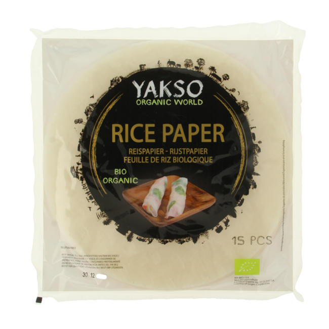 Yakso Feuilles de riz au tapioca bio 150 g