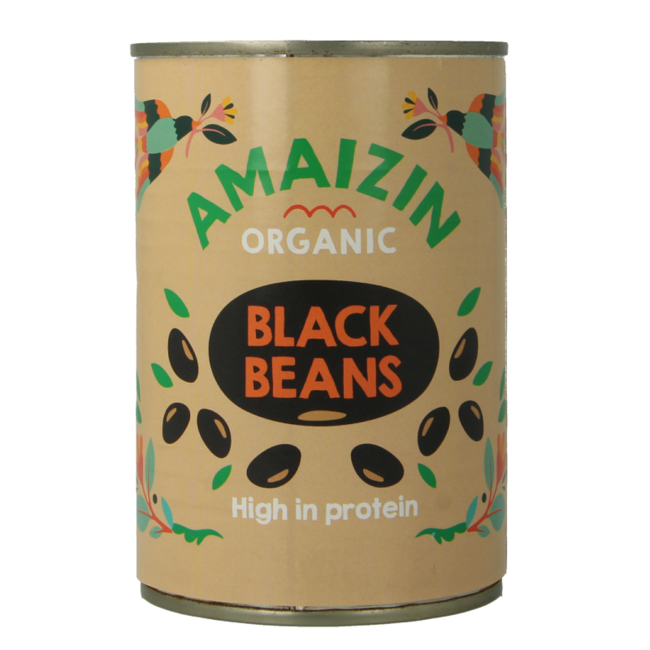 Organic black beans 400g