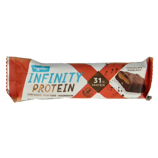 Barrita Max Sport Protein Infinity chocolate y avellana 55 g