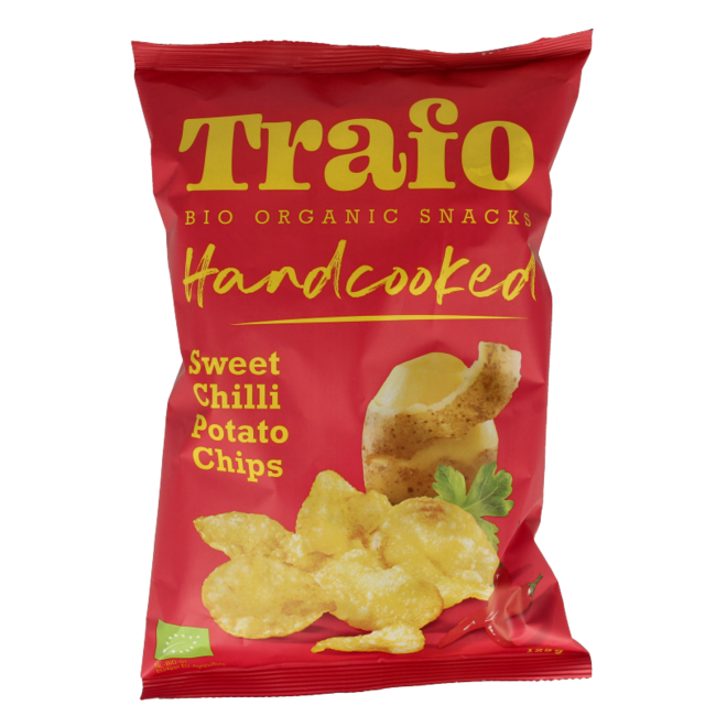 Trafo Chips Handgekocht Sweet Chili Bio 125 Gramm
