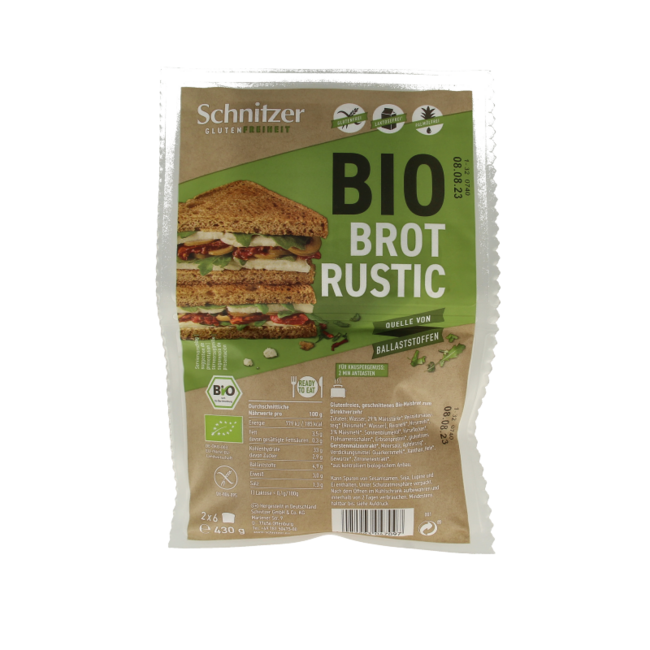 Schnitzer Bread'n toast dark bezglutenowy bio 430 g