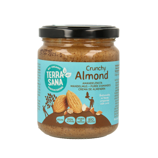 Crema de Almendras Tostadas Crujiente Ecológica 250 Gramos