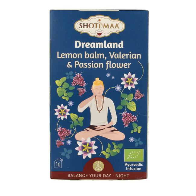 Shoti Maa Dreamland Zitronenmelisse, Baldrian & Passionsblume Bio 16 Beutel