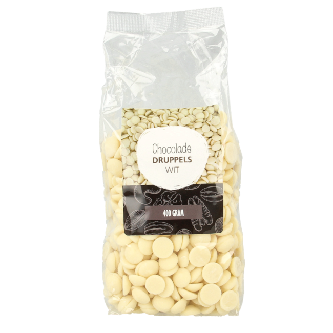 MijnNatuurwinkel Schokoladen-Drops weiß 400 Gramm