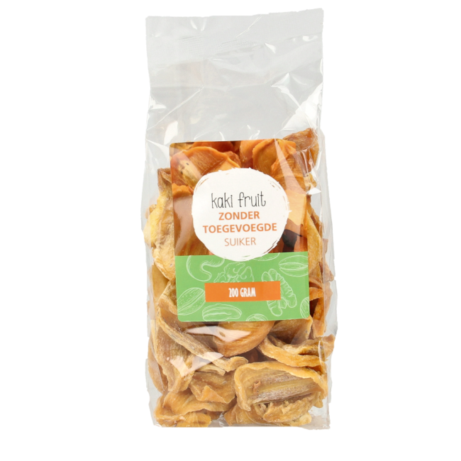 MijnNatuurwinkel Gedroogde kaki fruit 200 Gram