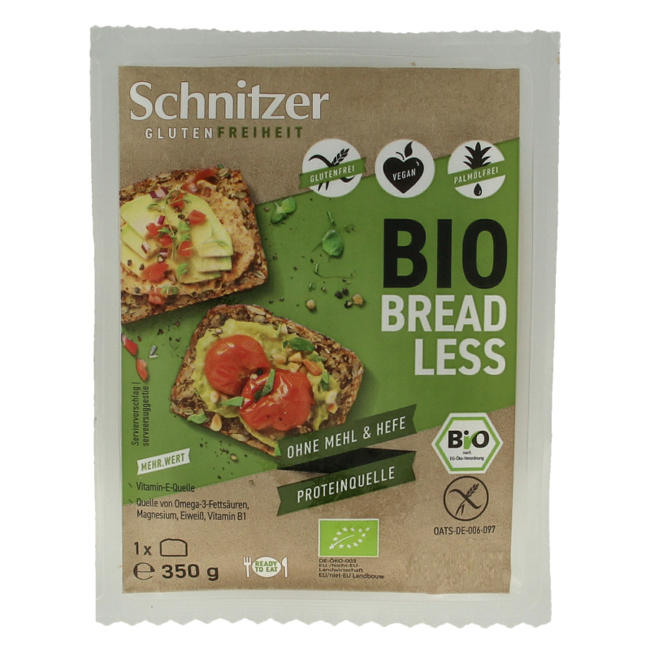 Pane Breadless senza glutine bio 350 Grammi