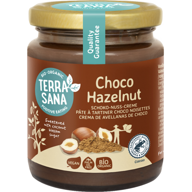 Pâte à tartiner choco-noisette bio TerraSana 250 g