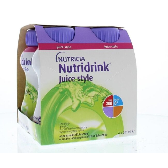 Nutridrink Juice style jabłkowy 4 sztuki