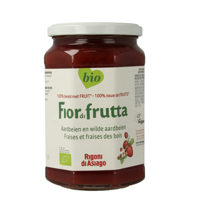 Organic strawberry & wild strawberry jam 630g