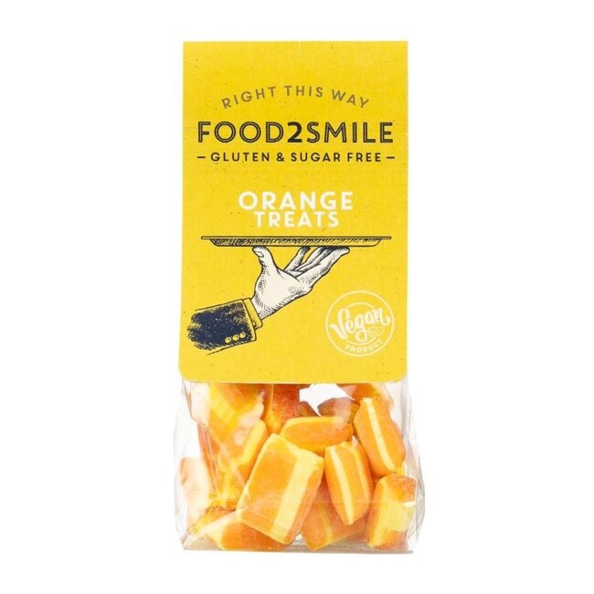 Orange treats sugar-free gluten-free lactose-free 90g