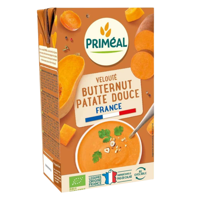 Primeal Zupa z dyni piżmowej i słodkich ziemniaków bio 1 Litr