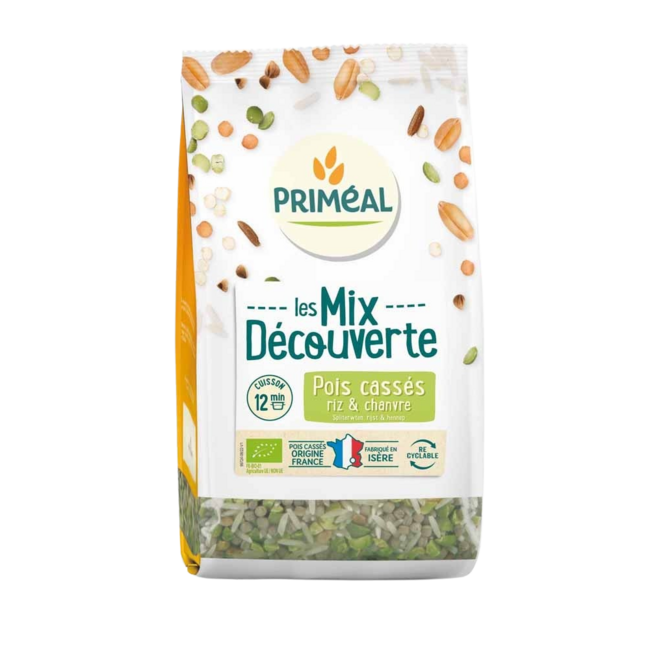 Primeal Organic Split Pea, Rice & Hemp Mix 300g
