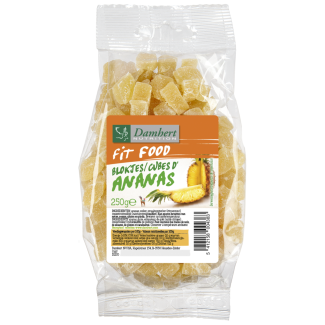 Damhert Fit Food Ananaswürfel 250 Gramm