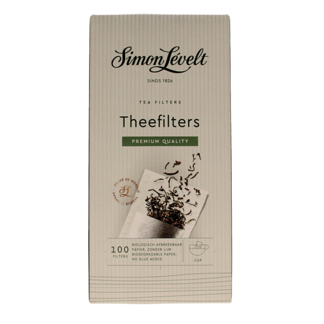 Filtros de té de papel para 1 taza 100 unidades