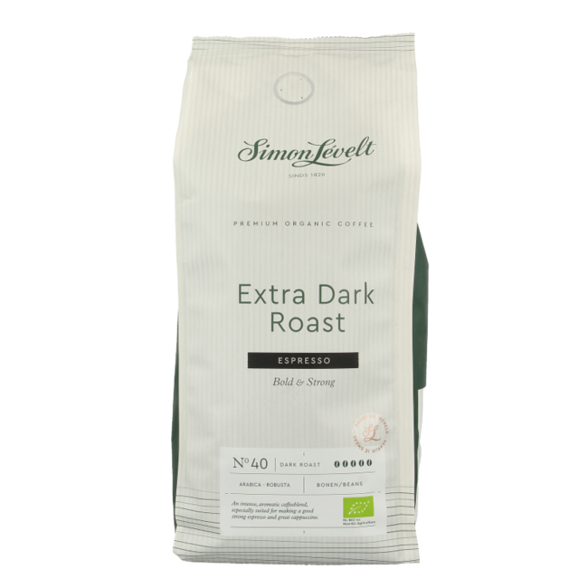 Simon Levelt Café N40 Espresso extra dunkel geröstet Bio 500 Gramm