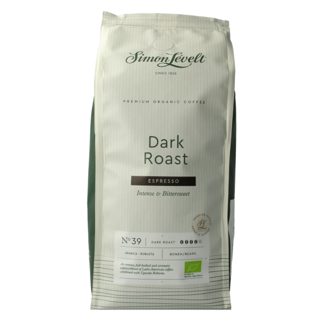 Simon Levelt Caffè N39 espresso tostatura scura biologico 500 Grammi